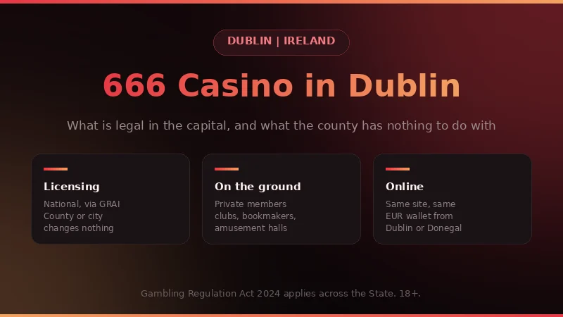 666 Casino in Dublin: national licensing, local venues and the euro cashier